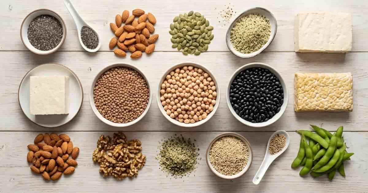 high protein vegetarian chart