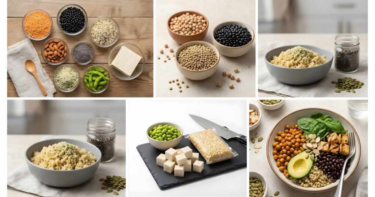 veg protein list chart